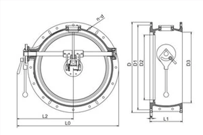 मैनुअल डबल लिंक सील वाल्व